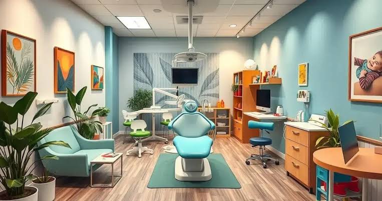 Consultório moderno decorado e aconchegante